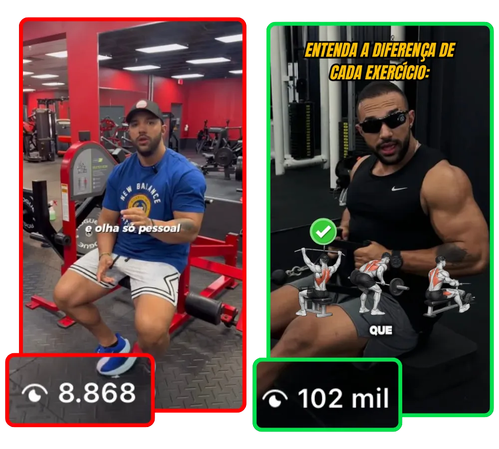 Resultado de personal trainer ou nutricionista usando o Escala Fit